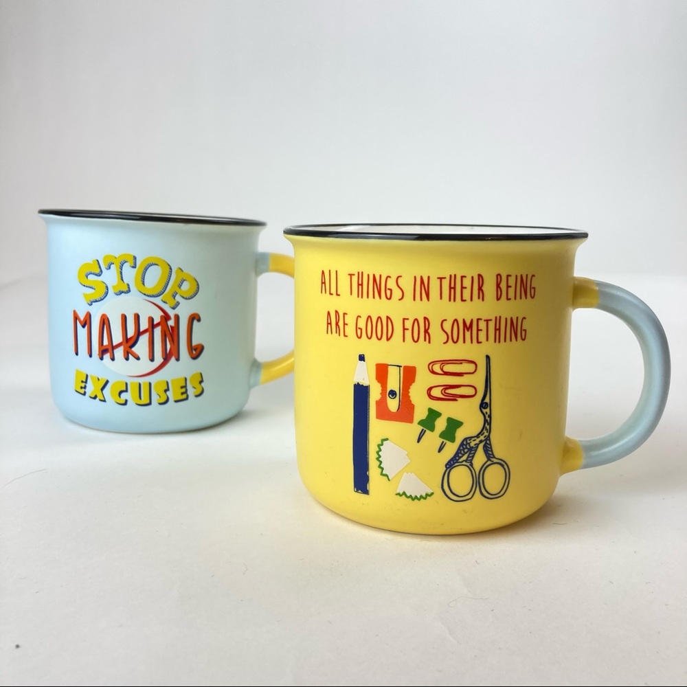 Eco One Coffee Mug Set in Blue and Yellow